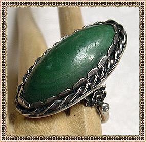 Green Stone Ring